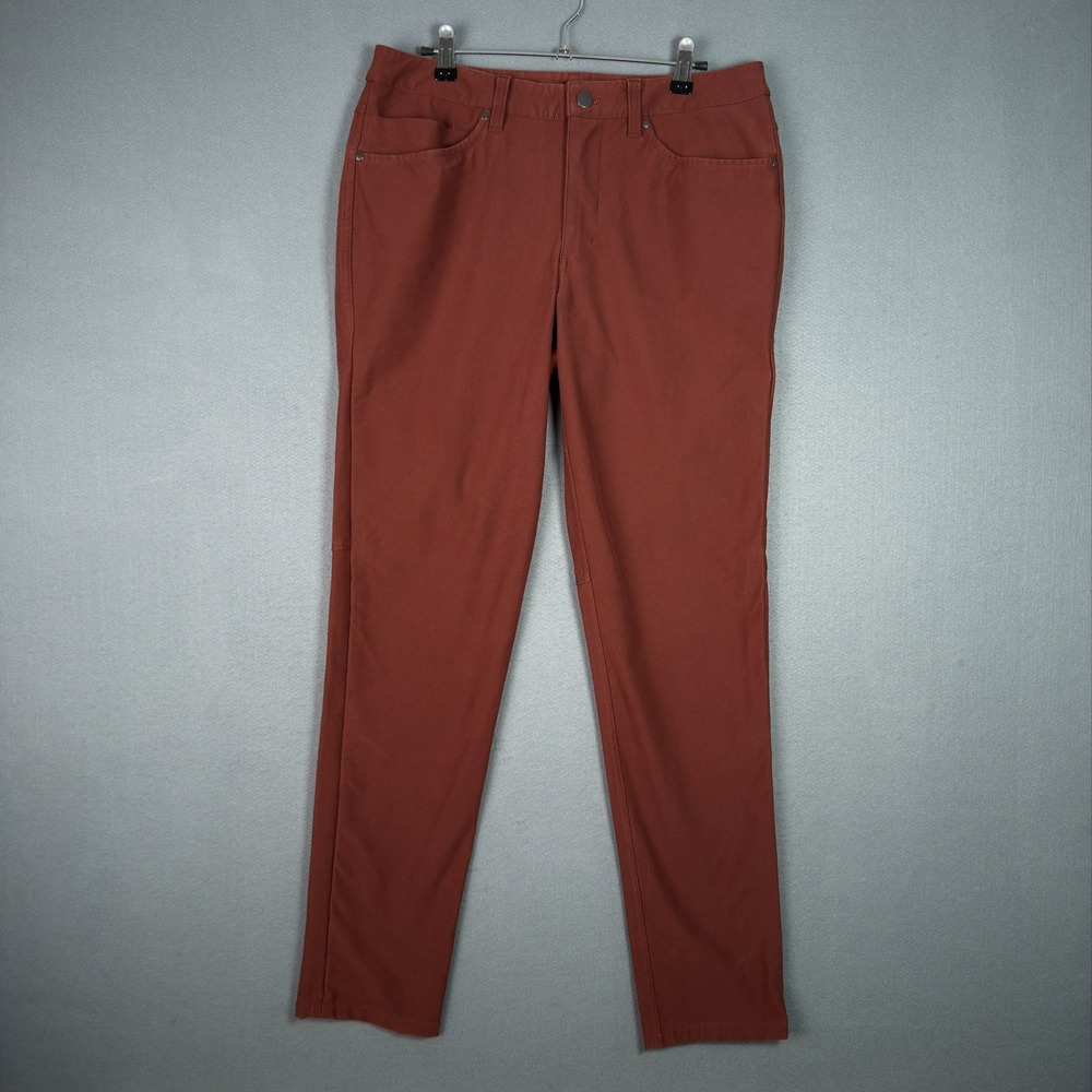 Lululemon ABC Utilitech Slim Fit Pants Stretch Chino 31 Mens Red M5ABNS